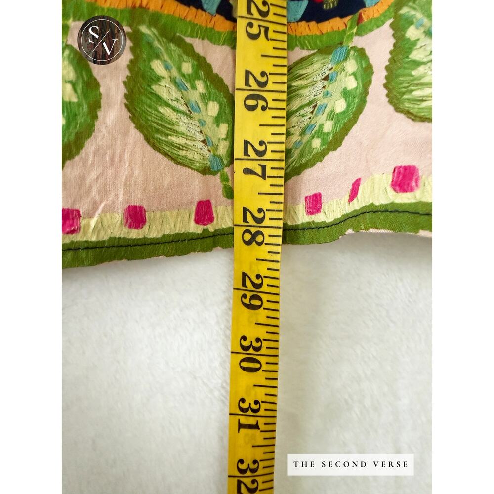 Oddi Long Sleeve Floral Printed Boho Flowy Peasant Top Blouse Size XL - Picture 10 of 13